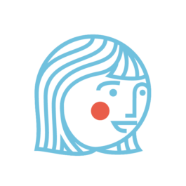 Das Logo des Blühfelder e.V. in blau 